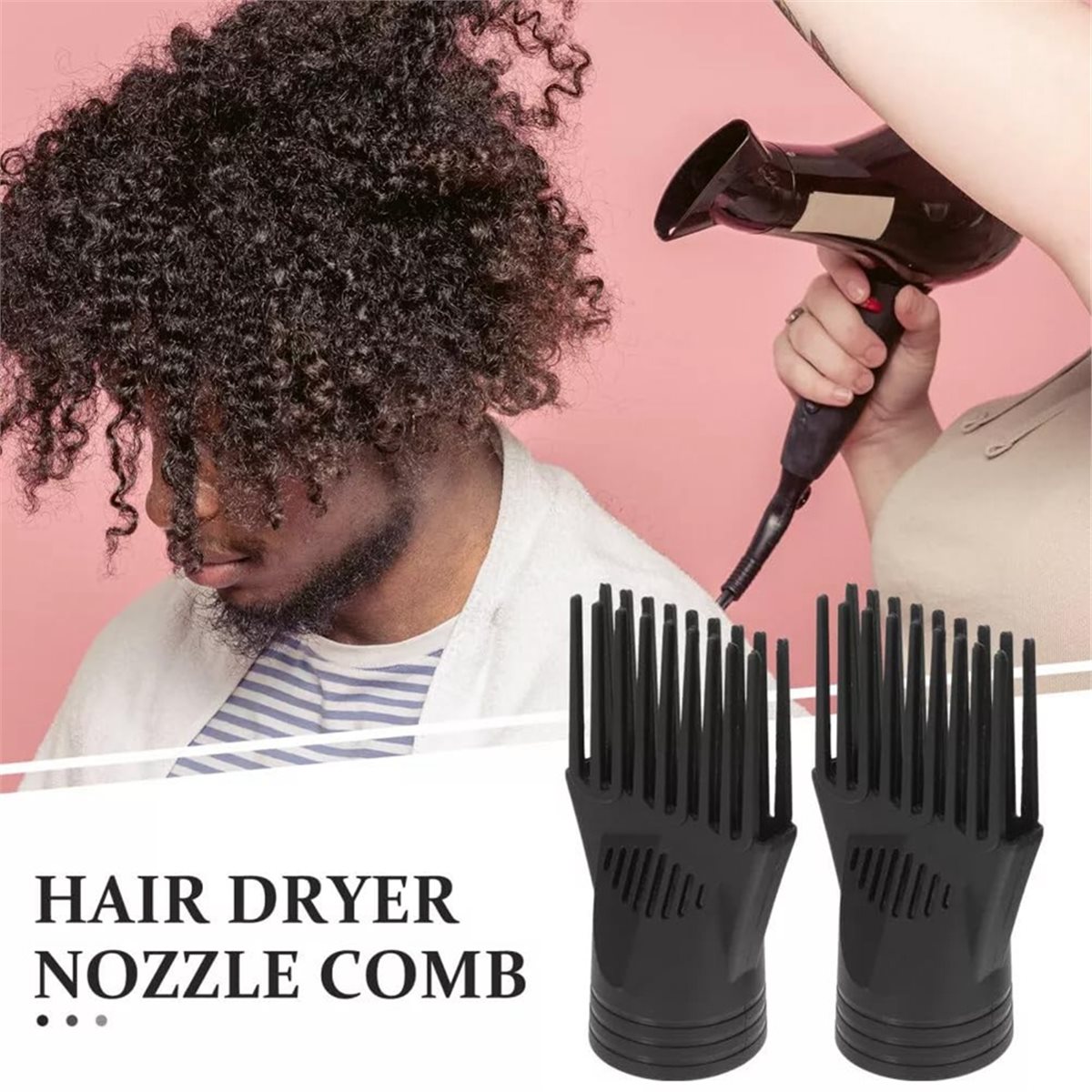 Hair Dryer Styling Comb Attachment - ملحق مجفف الشعر العالمي AA96 لتمليس