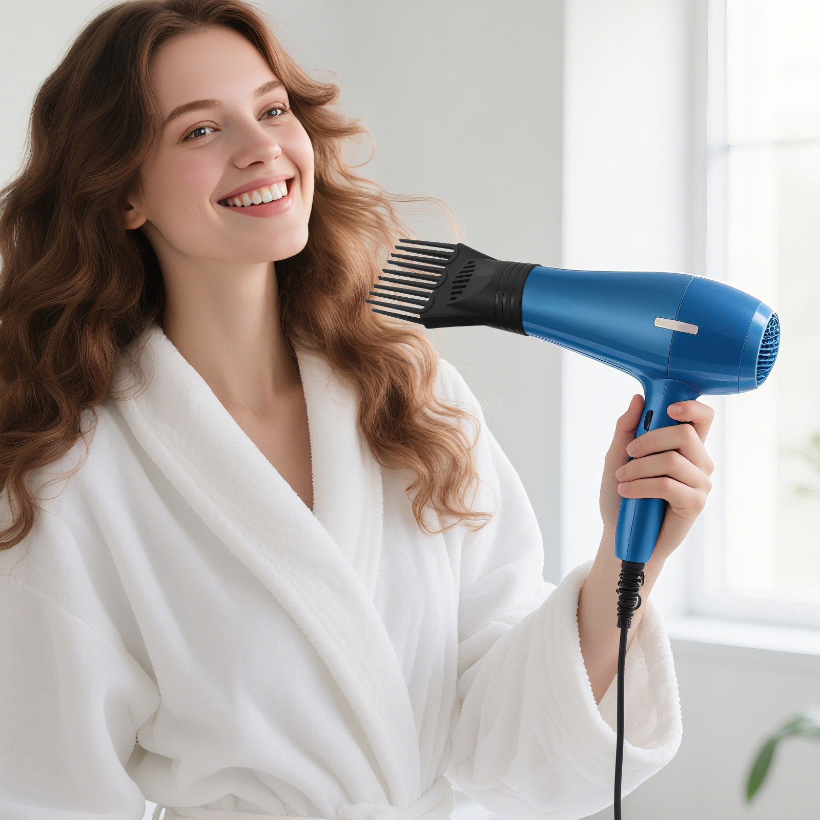 Hair Dryer Styling Comb Attachment - قطعتان من ملحقات مجفف الشعر، تصميم