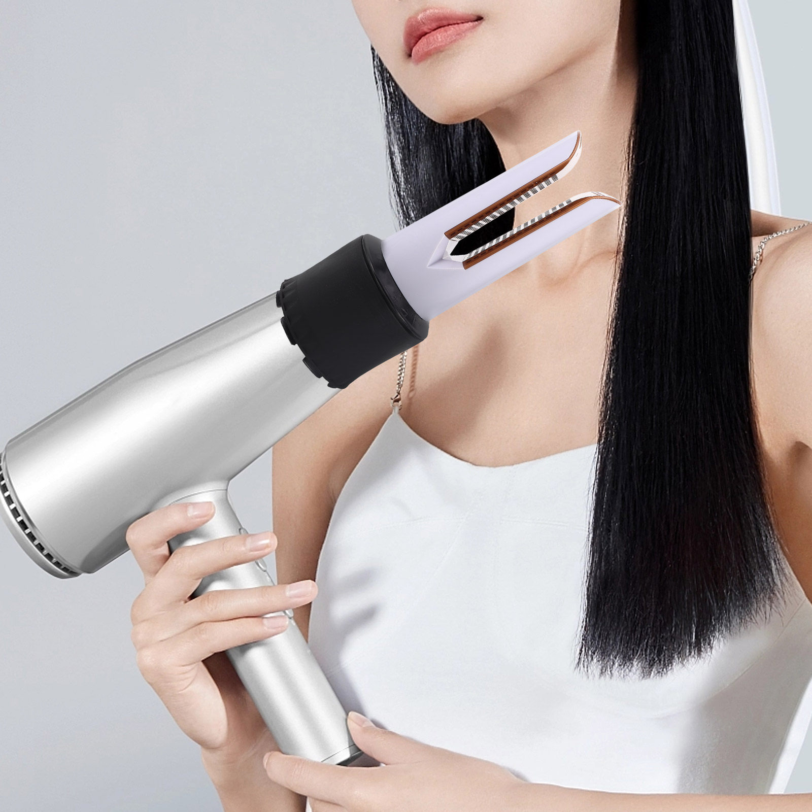 Hair Dryer Styling Comb Attachment - مجموعة واحدة من ملحقات فوهة مجفف