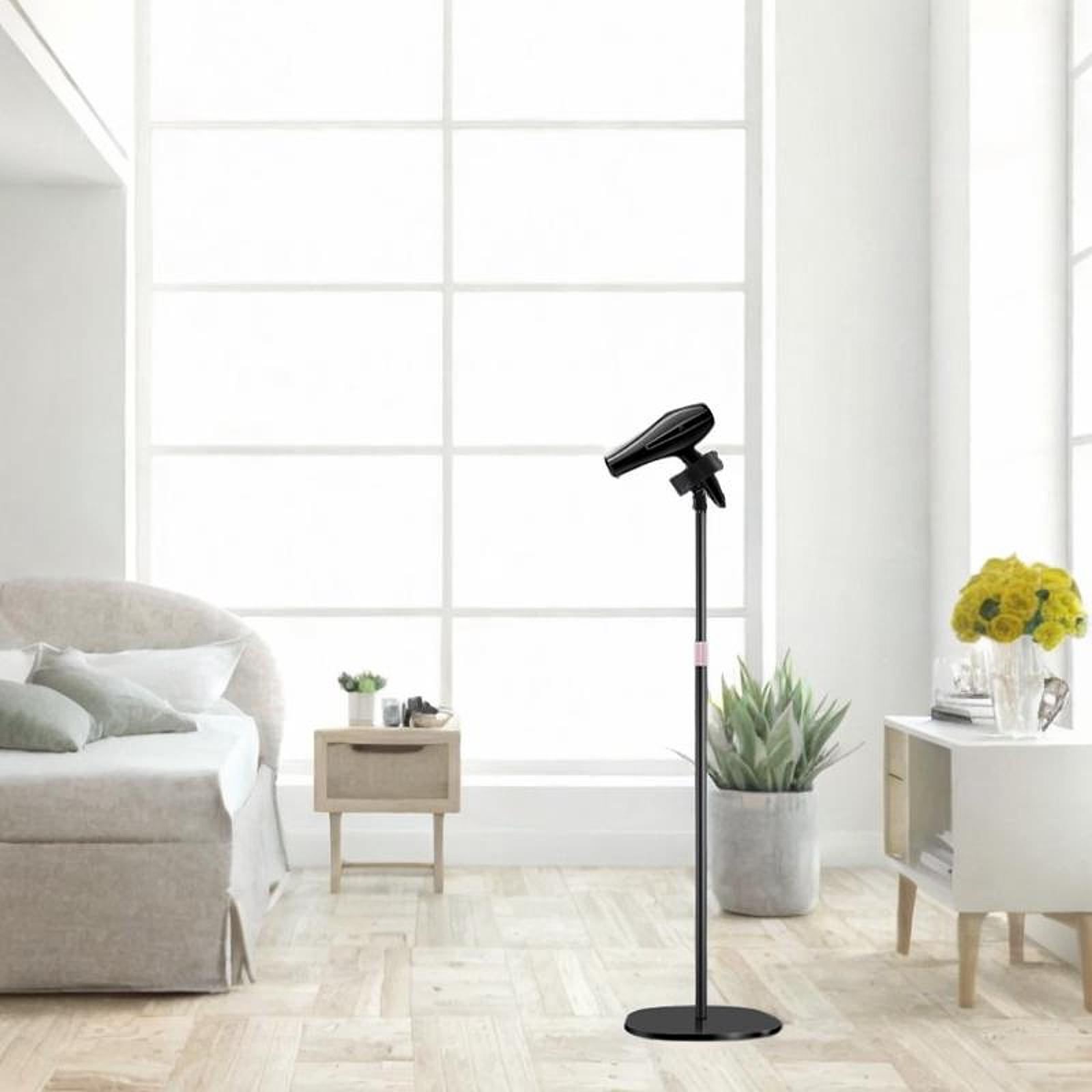Hair Dryer Stand Hands Free Floor - حامل مجفف الشعر الأرضي مع مشبك