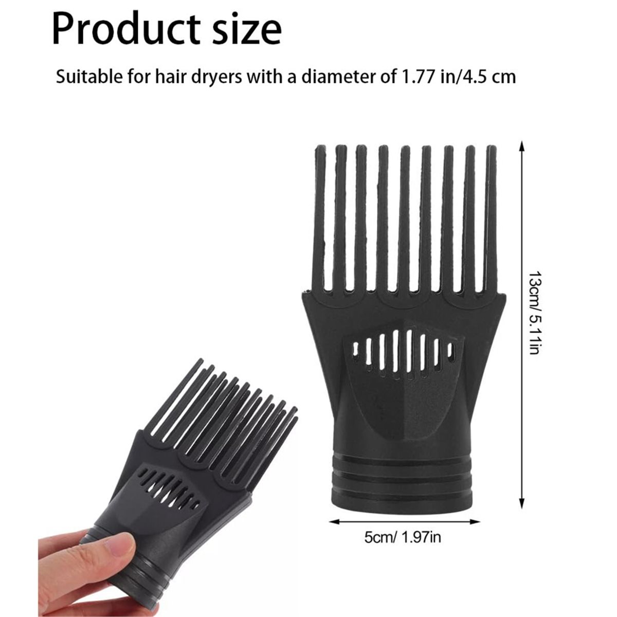 ملحق مجفف الشعر العالمي AA96 ل - مراجعة Hair Dryer Styling Comb Attachment وسعره