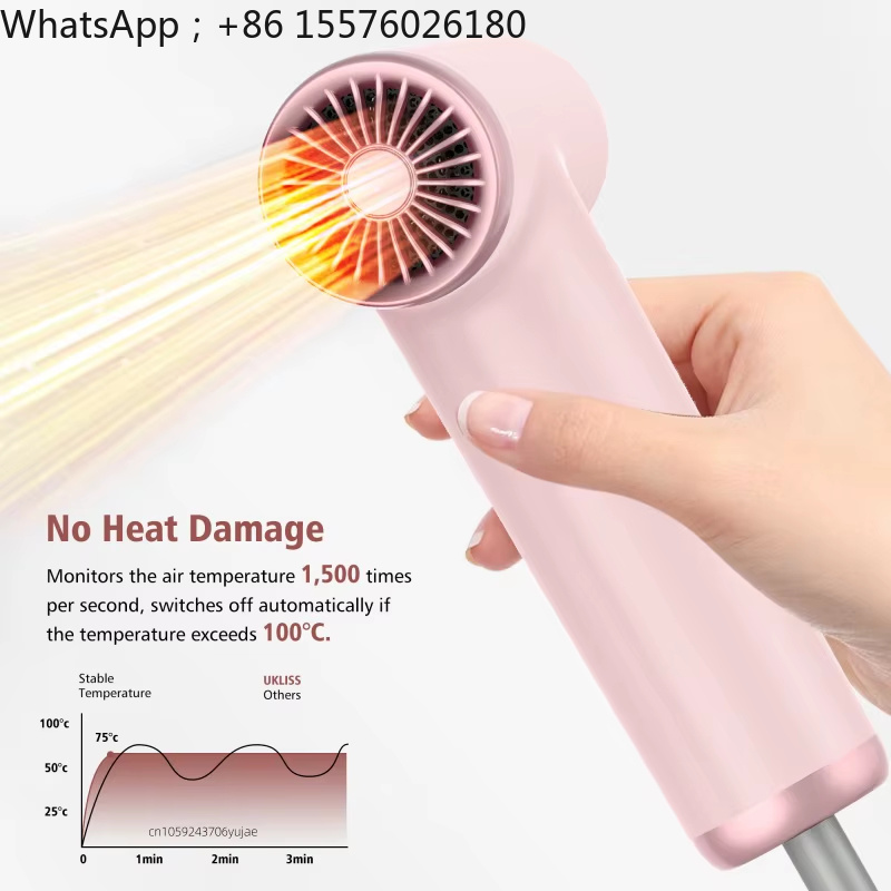 مجفف شعر محمول صغير بسرعة 1100 - مراجعة High Speed Hair Dryer Brushless 110000Rpm وسعره