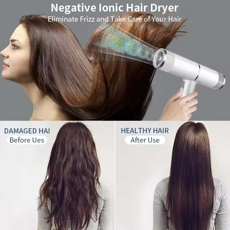 مجفف شعر احترافي أيوني مطور جد - مراجعة Hair Blow Dryer Low Noise Powerful وسعره