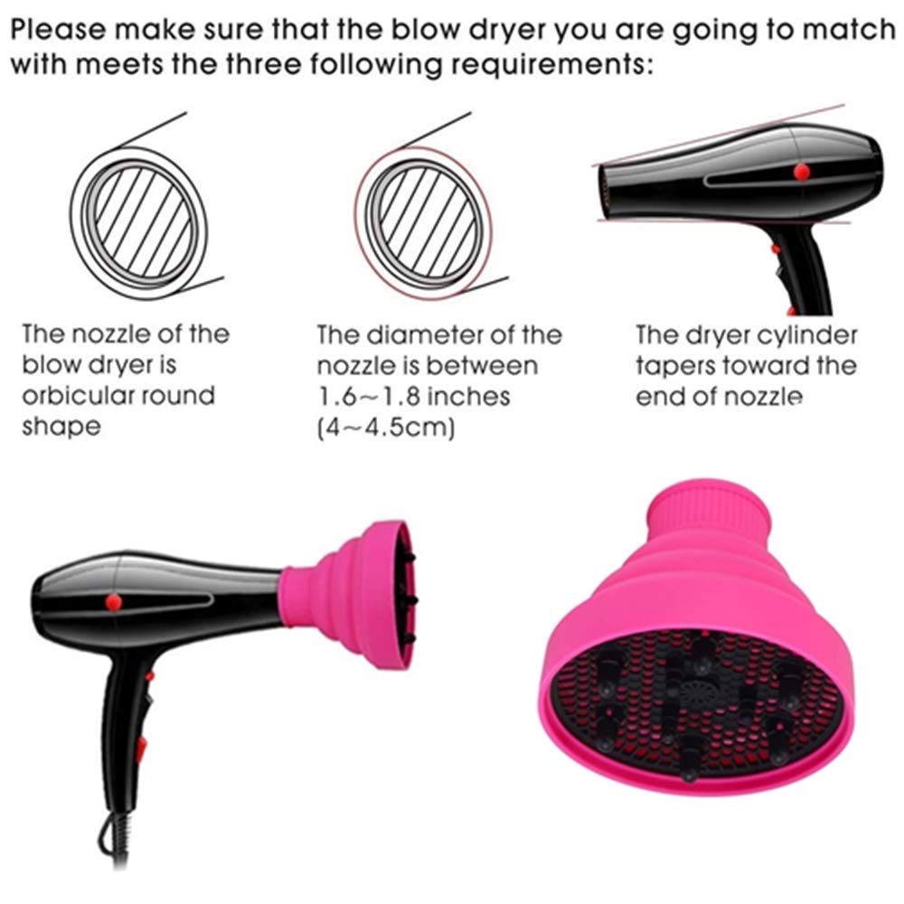 صالون الشعر الناشر النساء مجعد - مراجعة Hair Dryer Diffuser Attachment Universal وسعره