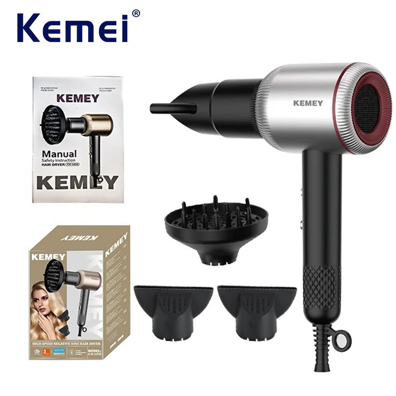 Kemei المهنية الأيونية صالون م - مراجعة Hair Blow Dryer Low Noise Powerful وسعره