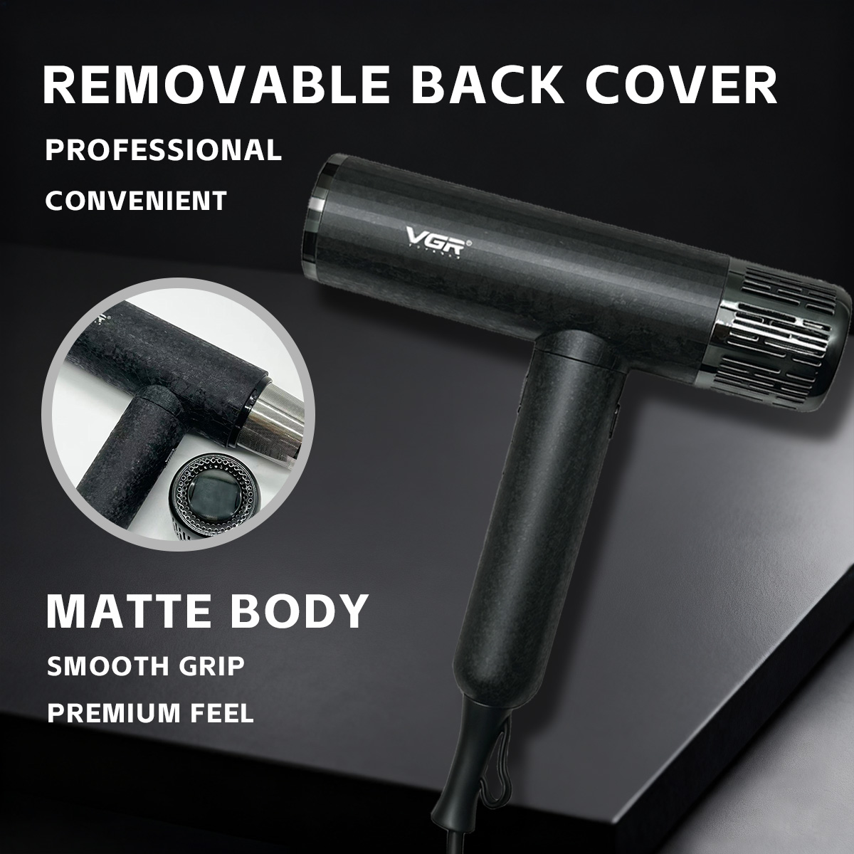 VGR مجفف شعر استشوار للشعر كهر - مراجعة Hair Blow Dryer Low Noise Powerful وسعره