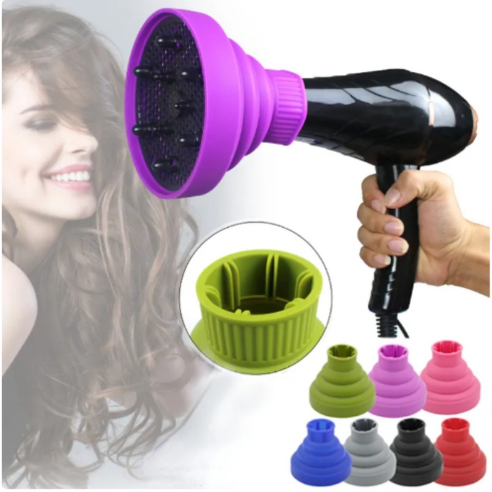 1 قطعة مجفف شعر سيليكون الناشر - مراجعة Hair Dryer Diffuser Attachment Universal وسعره