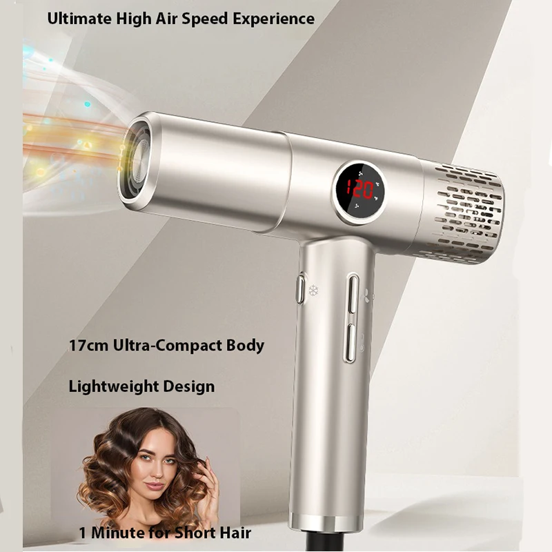 مجفف شعر عالي السرعة مع شاشة L - مراجعة High Speed Hair Dryer Brushless 110000Rpm وسعره