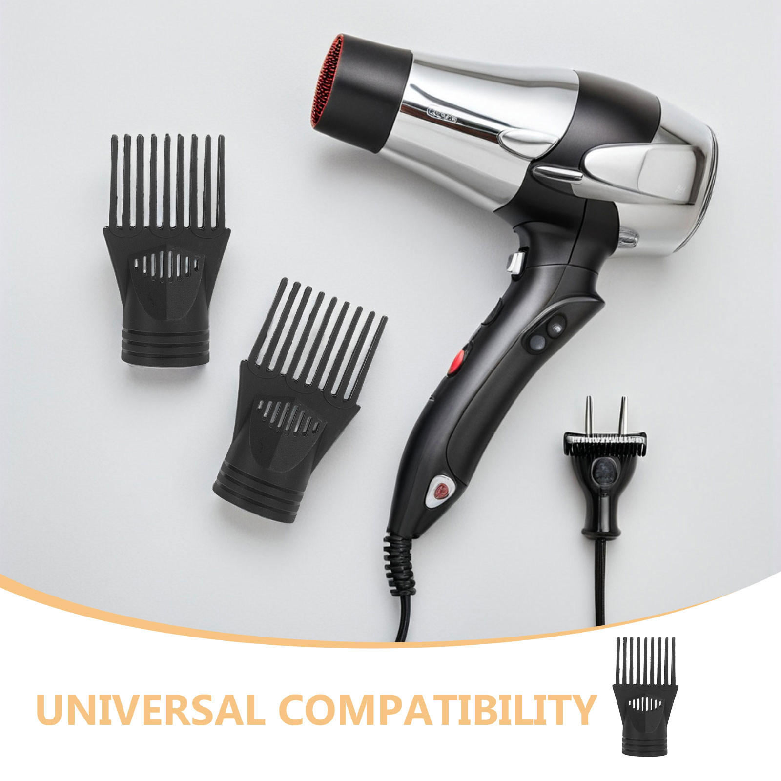 3 قطع من فوهات تجميع الهواء لم - مراجعة Hair Dryer Styling Comb Attachment وسعره