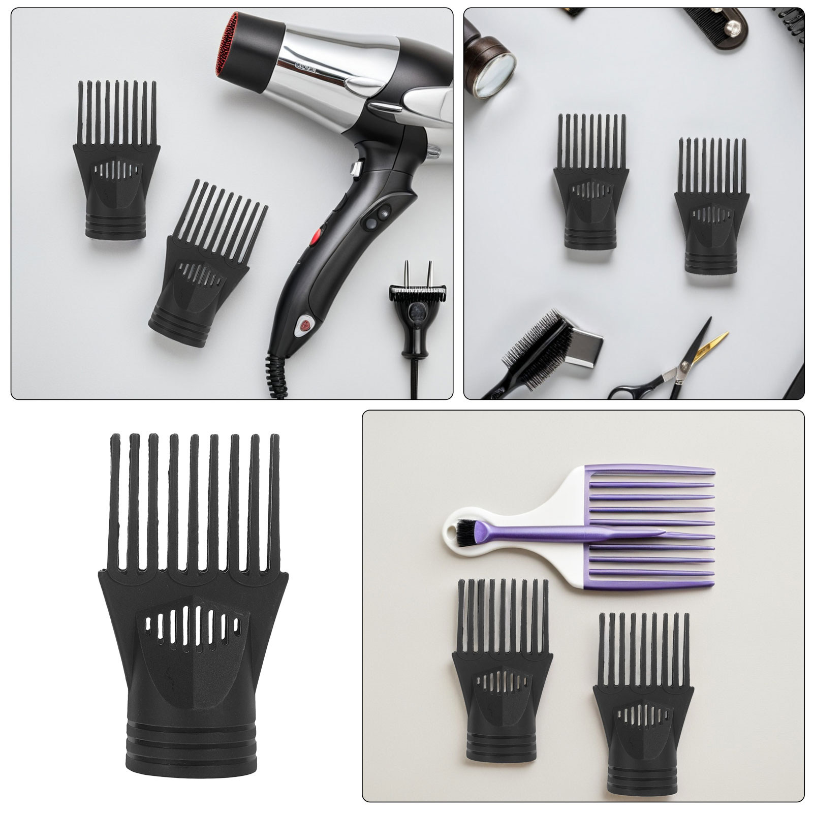 3 قطع من فوهات تجميع الهواء لم - مراجعة Hair Dryer Styling Comb Attachment وسعره