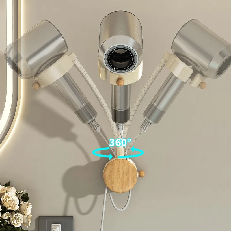 حامل مجفف الشعر بكأس شفط للاست - مراجعة Hair Dryer Stand Hands Free Floor وسعره