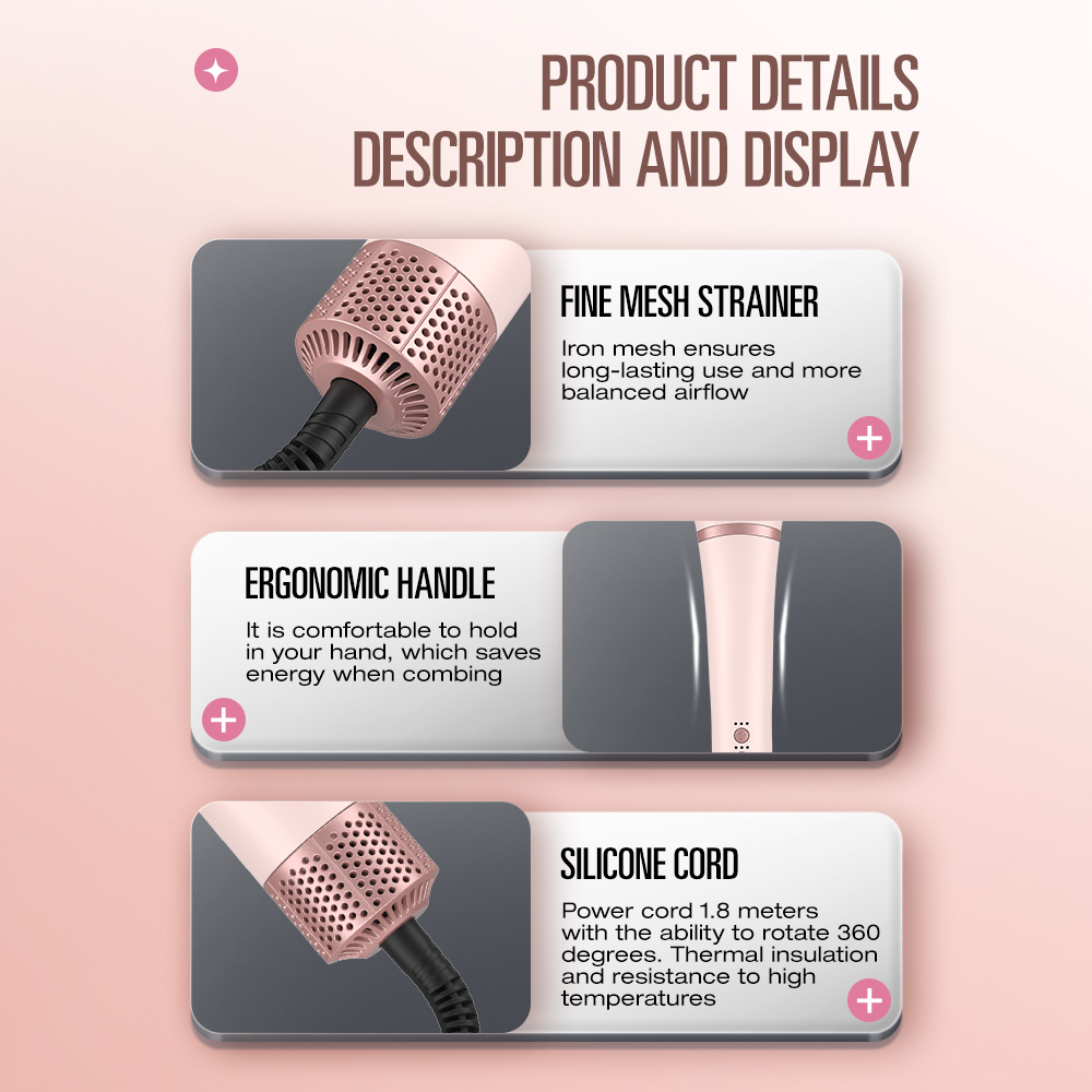 مجفف شعر احترافي 3 في 1 أيوني، - مراجعة High Speed Hair Dryer Brushless 110000Rpm وسعره
