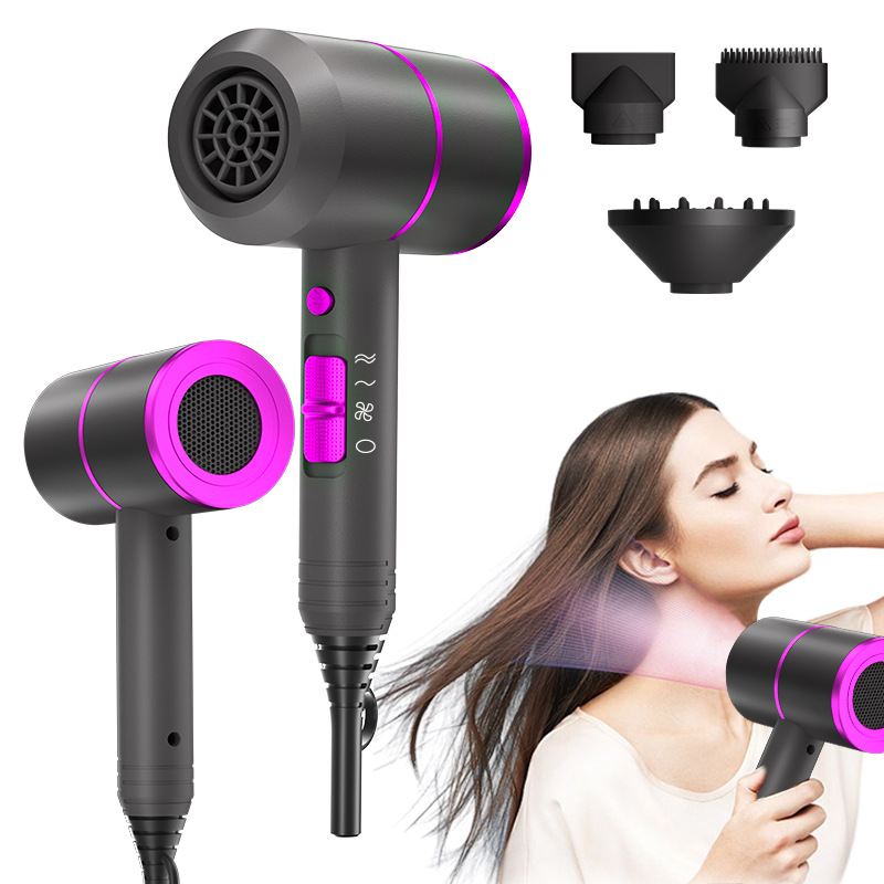 مجفف شعر أيوني احترافي من Volu - مراجعة Hair Blow Dryer Low Noise Powerful وسعره