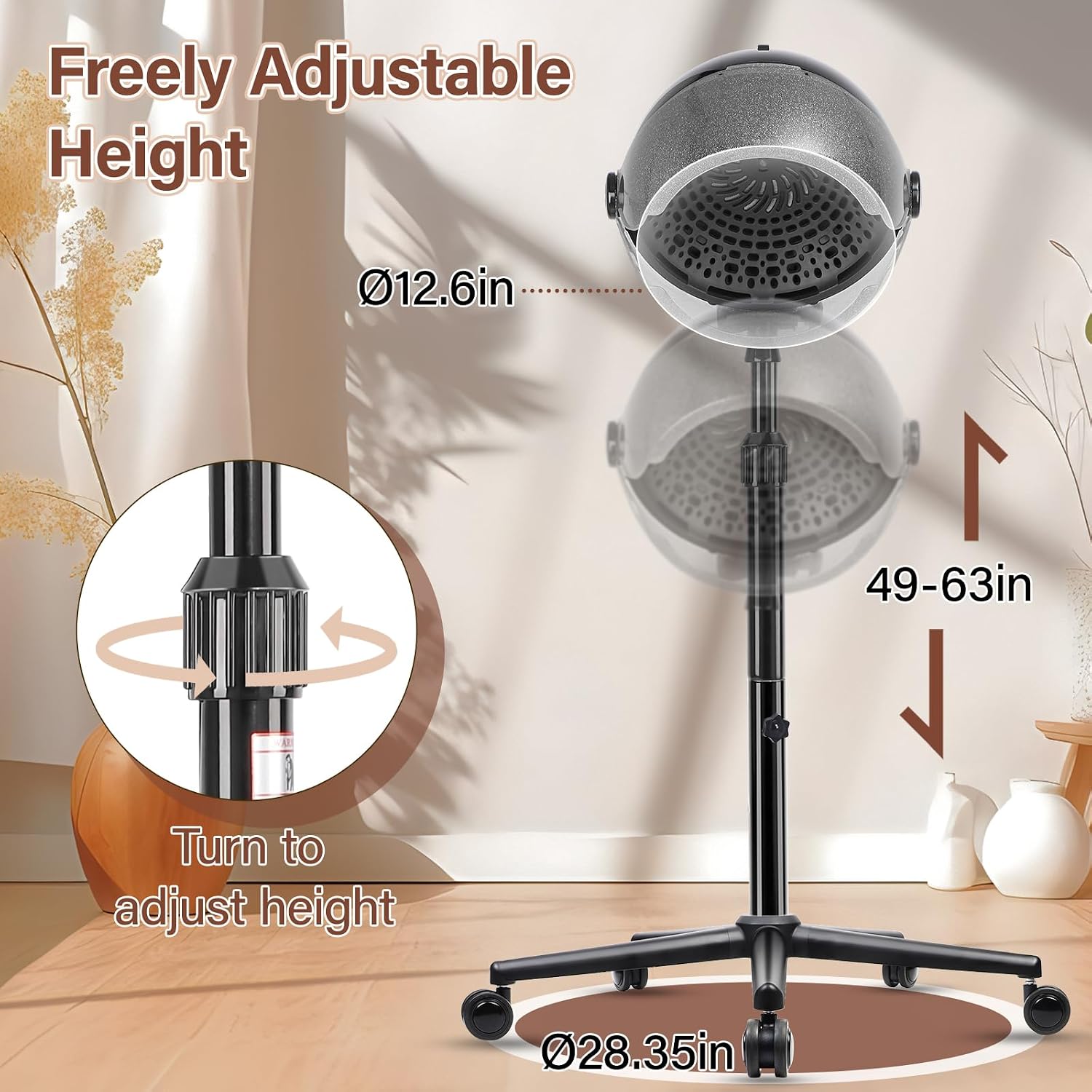 مجفف شعر احترافي بغطاء للرأس م - مراجعة Hair Salon Hood Dryer Professional وسعره