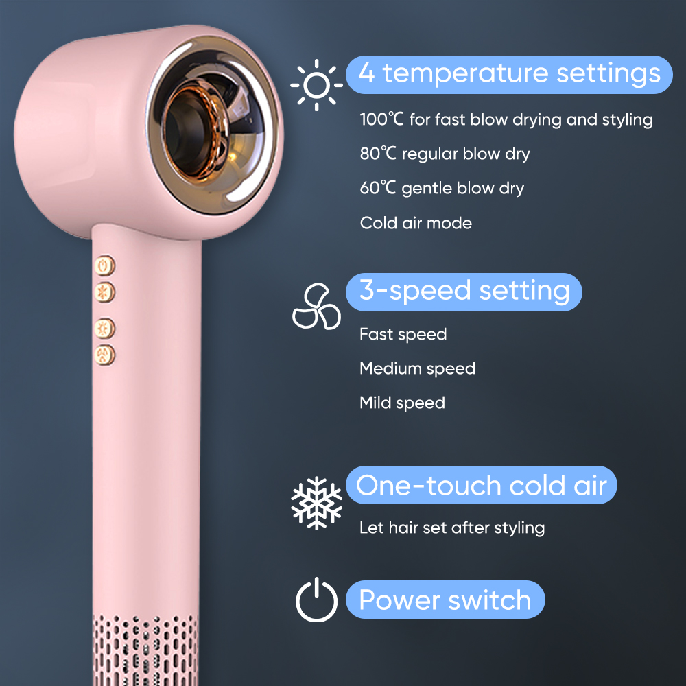 أدوات تصفيف الشعر، مجفف شعر أي - مراجعة High Speed Hair Dryer Brushless 110000Rpm وسعره