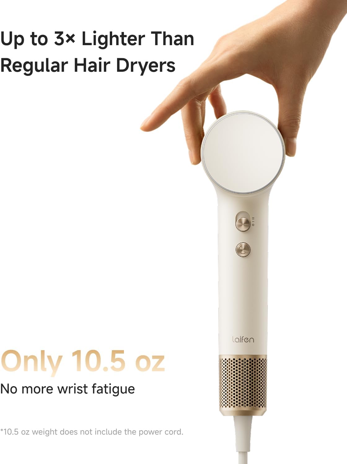مجفف شعر أيوني صغير الحجم وعال - مراجعة Hair Blow Dryer Low Noise Powerful وسعره