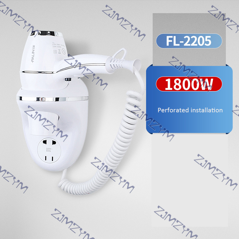 نافخ طاقة رياح بارد وساخن مثبت - مراجعة Wall Mount Hotel Hair Dryer 1800W وسعره