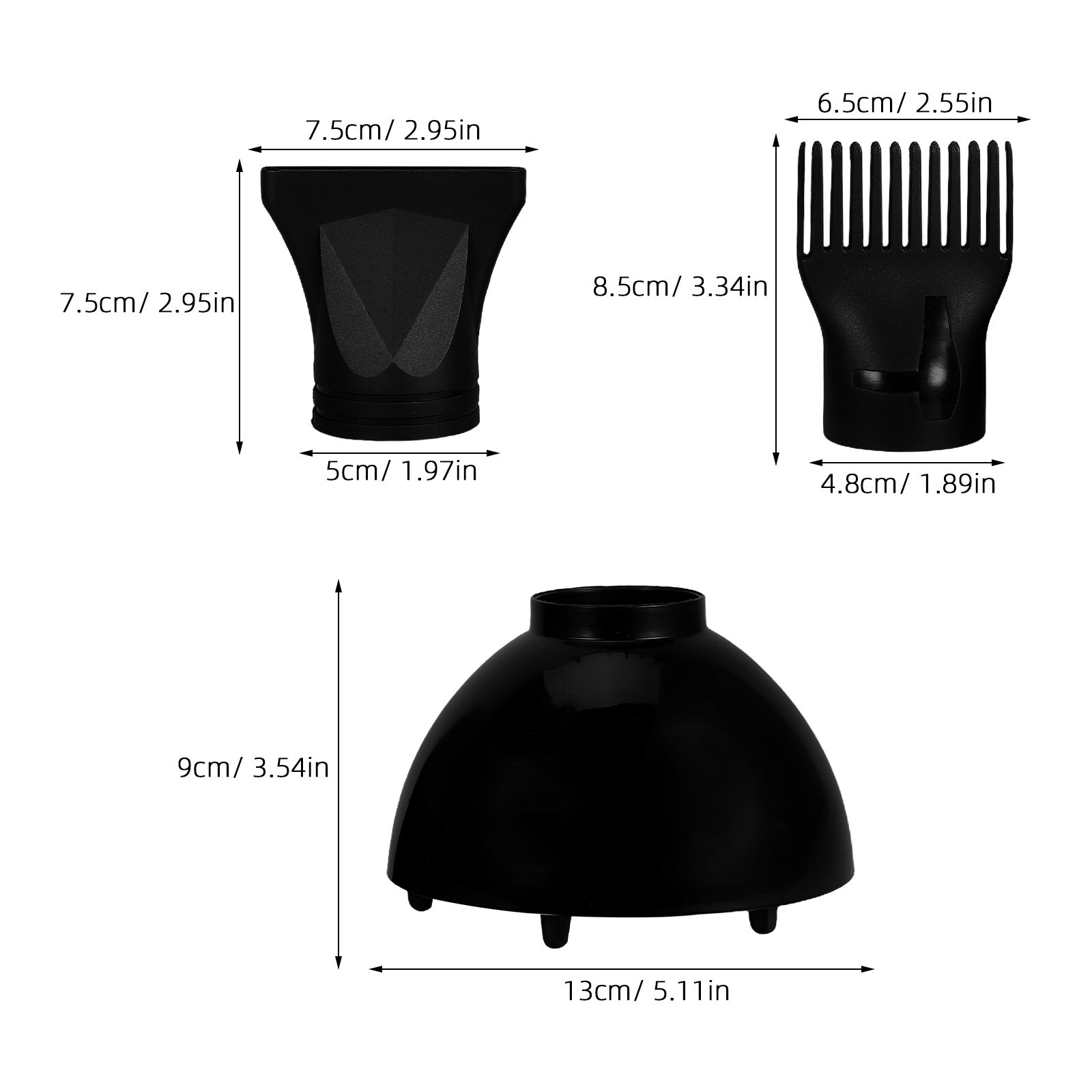 مجموعة فوهات مجفف الشعر العالم - مراجعة Hair Dryer Styling Comb Attachment وسعره