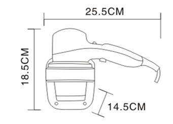 مجفف شعر أبيض مثبت على الحائط  - مراجعة Wall Mount Hotel Hair Dryer 1800W وسعره