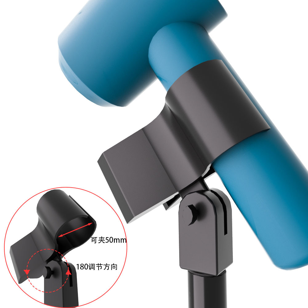 حامل مجفف شعر قابل للتعديل بدو - مراجعة Hair Dryer Stand Hands Free Floor وسعره