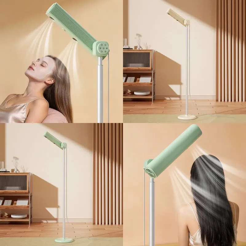 مجفف شعر عمودي بتيار 110 فولت  - مراجعة Hair Dryer Stand Hands Free Floor وسعره