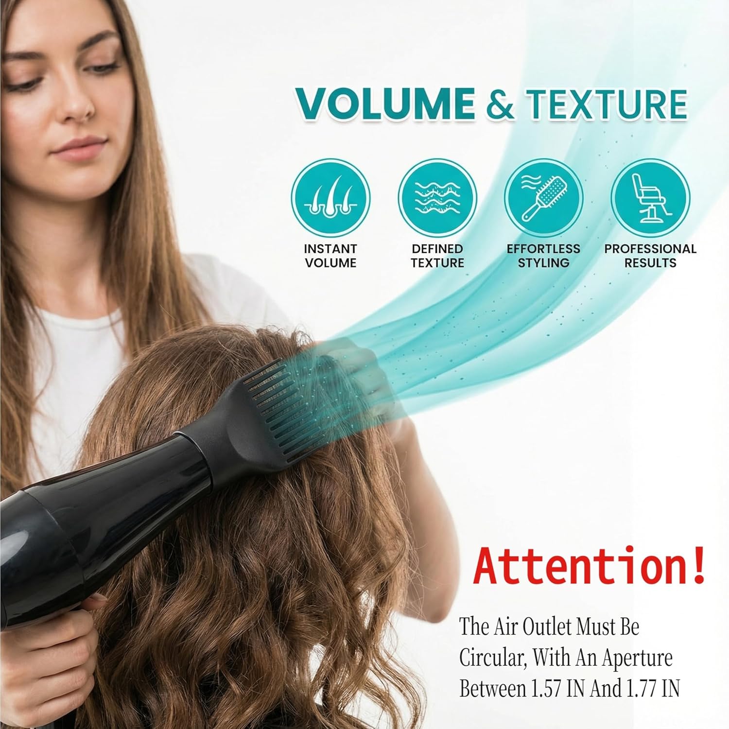 ملحق مشط مجفف الشعر العالمي، ف - مراجعة Hair Dryer Styling Comb Attachment وسعره