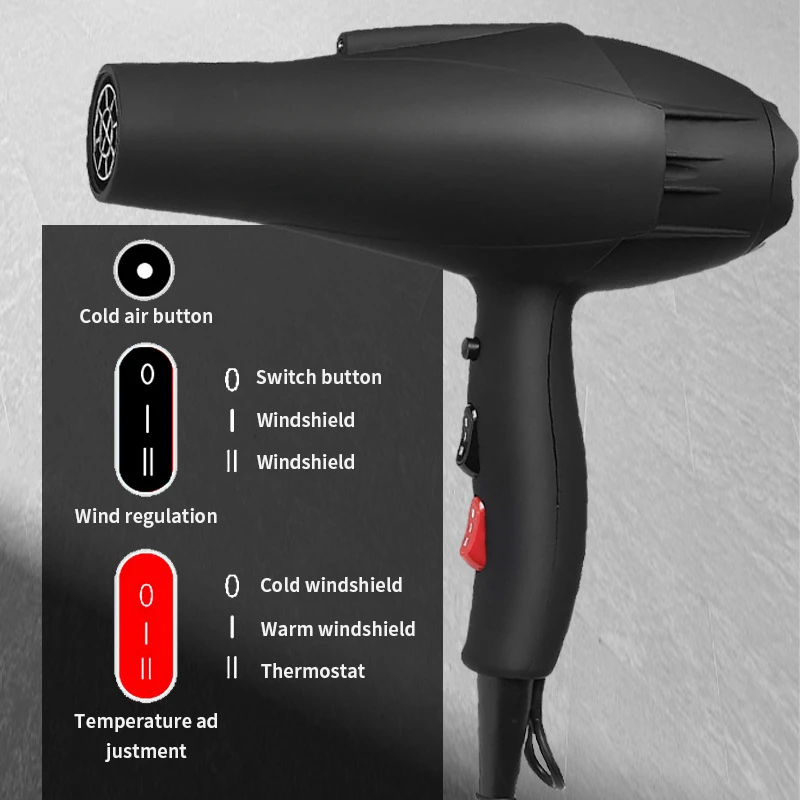 مجفف شعر احترافي عالي القوة مع - مراجعة Hair Blow Dryer Low Noise Powerful وسعره
