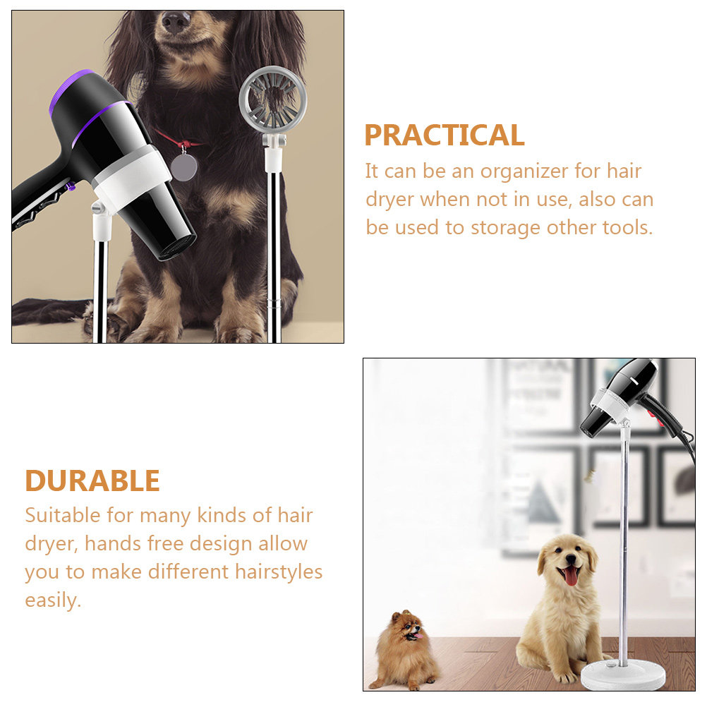 حامل مجفف شعر الحيوانات الأليف - مراجعة Hair Dryer Stand Hands Free Floor وسعره