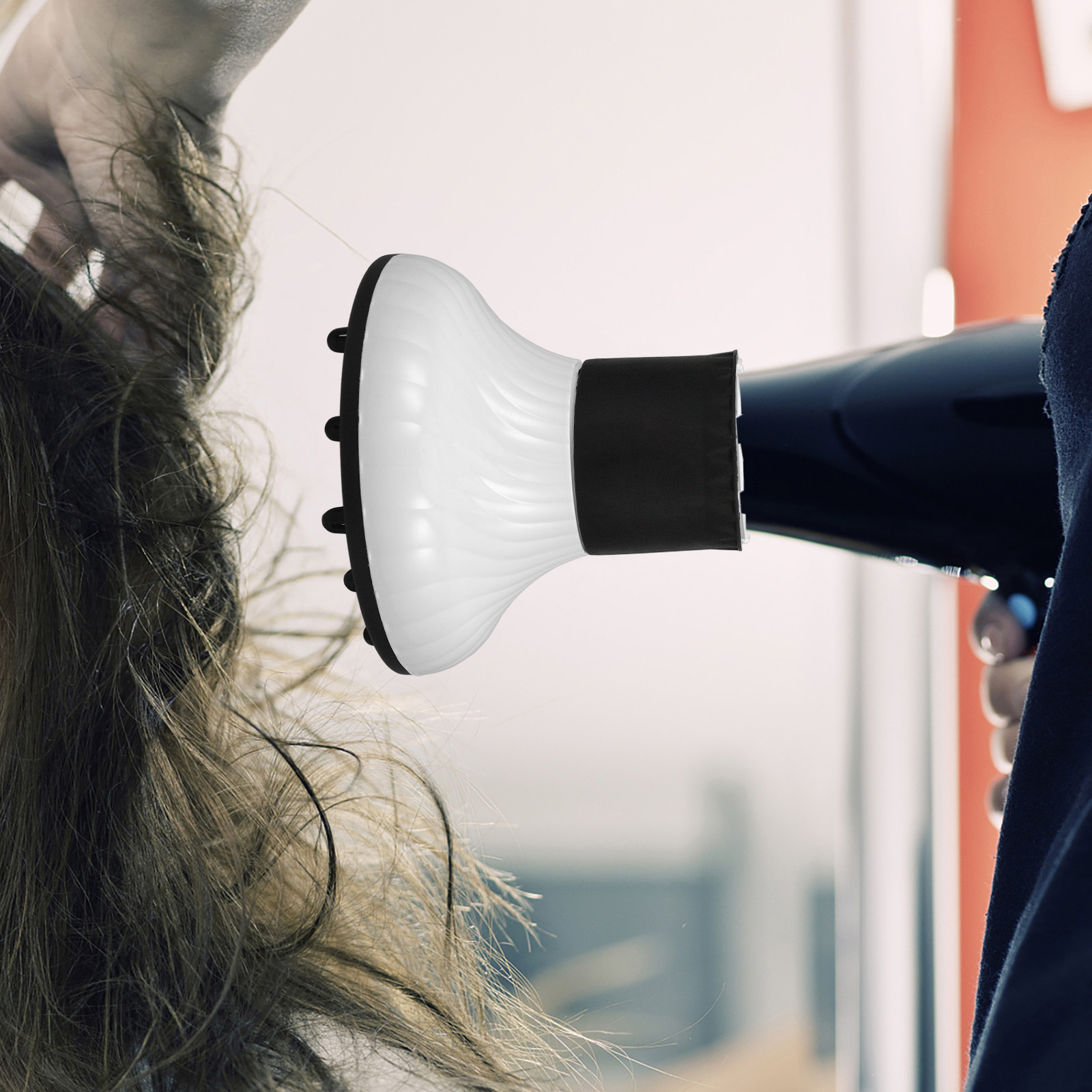 فوهة ناشر هواء مجفف الشعر، تصم - مراجعة Hair Dryer Diffuser Attachment Universal وسعره