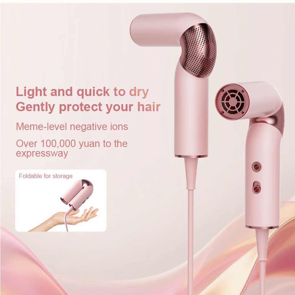 مجفف شعر محمول قابل للطي 2025  - مراجعة Foldable Travel Hair Dryer Brushless وسعره